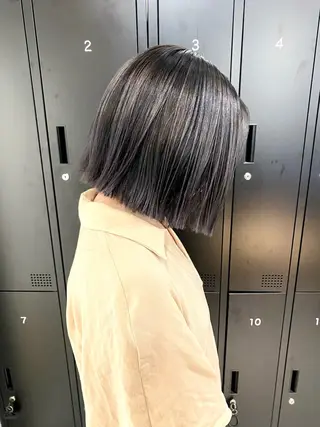 ミディアム カラー 髪質改善絹髪質感TR レイヤーカット/熊澤のヘアスタイル