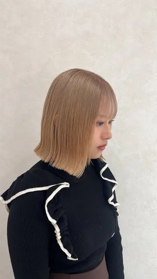 ショート 韓国風🫧艶カラー 💟ran💟のヘアスタイル