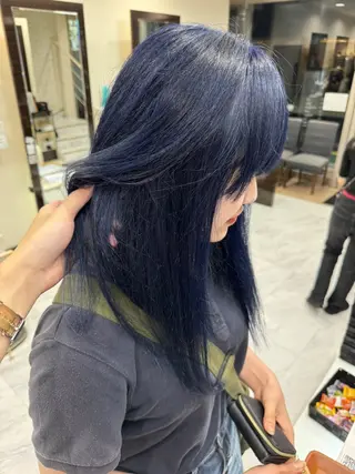 ロング カラー ヘアアレンジ 目黒 碧人のヘアスタイル