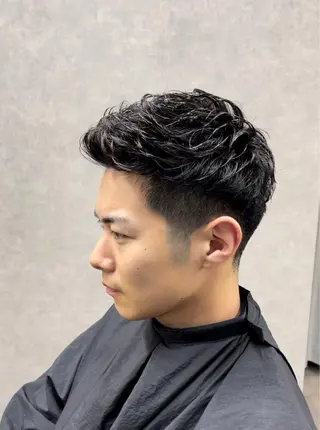 ショート パーマ メンズ GO TODAYシェアサロン大名店所属・濵武 尚人のヘアスタイル