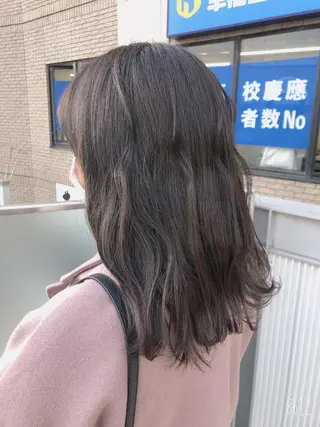 セミロング カラー EARTH志木/佐藤 氷河のヘアスタイル