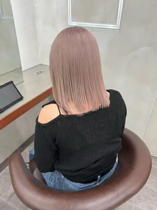 ミディアム カラー nico TOKYO 渋谷所属・ブリーチ ハイトーン 特化🌈フジタハルキのヘアスタイル