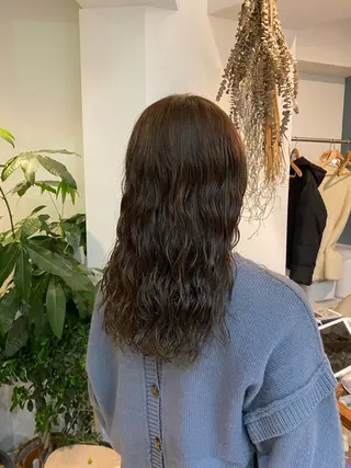 ロング カラー パーマ ブリーチ縮毛矯正/ デサキ ショウヘイのヘアスタイル