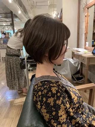 ショート カラー SALOWIN(サロウィン)広島並木通り所属・田村和範/似合わせ カラー/髪質改善のヘアスタイル