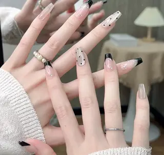 ネイル ロングネイル長さ出し 専門Spade Qのネイルデザイン