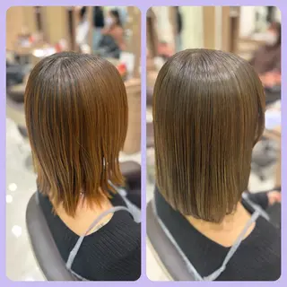 ミディアム カラー 🐈‍⬛SARA🎀 メンズ縮毛矯正のヘアスタイル