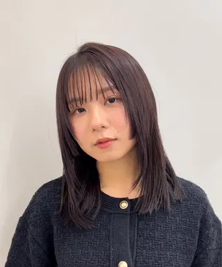 ミディアム 縮毛矯正 /横山陸人のヘアスタイル