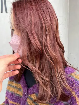 セミロング カラー 名古屋／デザイン／ ブリーチ/松井亮磨のヘアスタイル