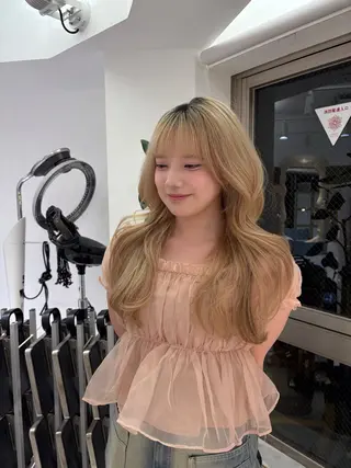 ロング レイヤーカット/瀬川 琴音のヘアスタイル