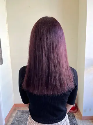 セミロング カラー yuri🌼 NUMBER 天王寺のヘアスタイル