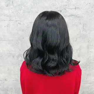 セミロング カラー JUNSHIN🦋 ヘアセット／カラーのヘアスタイル