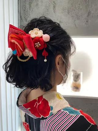 ミディアム 🍋暖色カラーヘアア レンジniina🍋のヘアスタイル