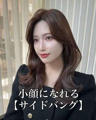 セミロング 映える顔まわり/前髪 特化 💗 ユキマのヘアスタイル