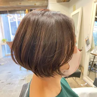 ショート カラー 【似合わせ、垢抜け ヘア】KAEDEのヘアスタイル