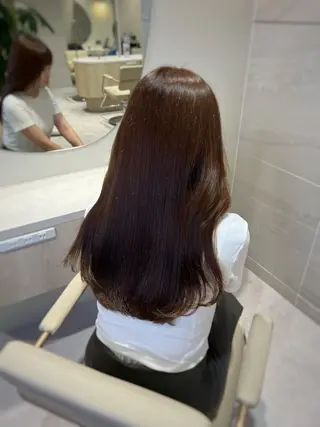 ロング カラー カット無料｜レイヤー カット｜韓国モテへアのヘアスタイル