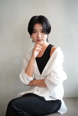 ショート カラー 加賀 千聖 /soigneのヘアスタイル