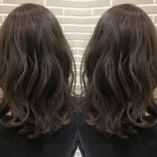 ミディアム カラー ヘアアレンジ 山北 咲子のヘアスタイル