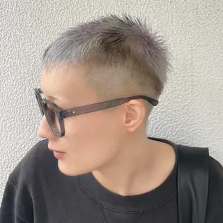 ショート カラー M.SLASH STREET MARKET smart salon所属・⭐️艶髪カラー メンズカット⭐️のヘアスタイル