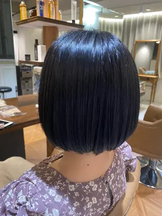 ミディアム 中川 花織のヘアスタイル