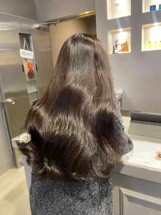 ロング カラー 韓国/トレンド レイヤー【101】のヘアスタイル