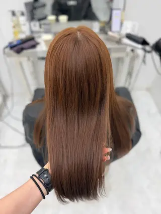 カラー 透ける透明感カラー 🤍anju🎀のヘアスタイル