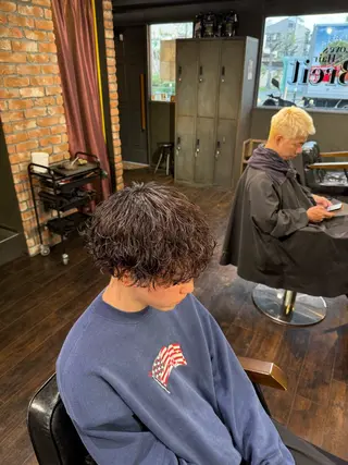 パーマ メンズ 大谷 洸生のヘアスタイル
