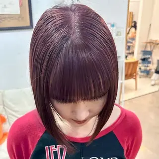 ミディアム カラー､縮毛矯正 募集中🖤/横浜のヘアスタイル