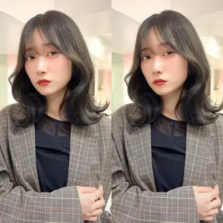 ミディアム カラー 韓国ヘア/髪質改善 TAKAHIROのヘアスタイル