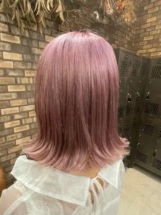 ミディアム カラー ✨ハイトーン✨ダブル カラー✨シバサキのヘアスタイル