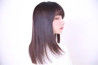 セミロング ブリーチなしダブル/ レイヤーカット 小棹のヘアスタイル