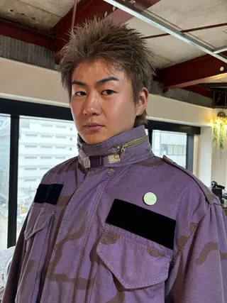 メンズ 最新ケアカラー 髪質改善YUTOのヘアスタイル