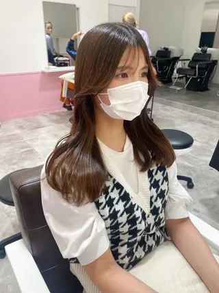 ロング 髪質改善韓国レイヤー SHIORI🦋のヘアスタイル