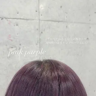 ミディアム カラー オリーブ/アッシュ やわらか透明感カラーのヘアスタイル