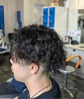 パーマ メンズ メンズパーマ/顔周り レイヤーカット/えののヘアスタイル