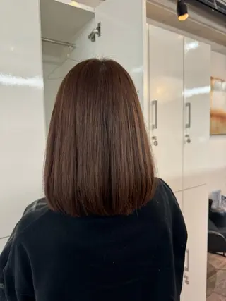 ミディアム 赤み無し柔らかカラー 【梅田】madokaのヘアスタイル