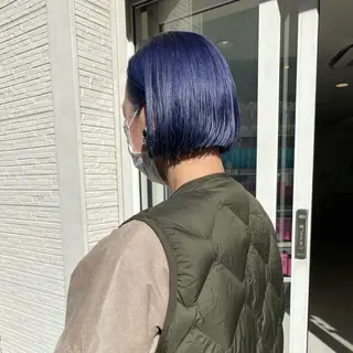 ショート カラー rio/ボブ /ブリーチカラー🫧のヘアスタイル