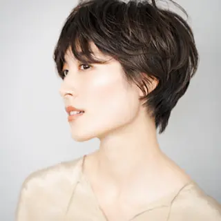 ショート 増田 枝里子のヘアスタイル
