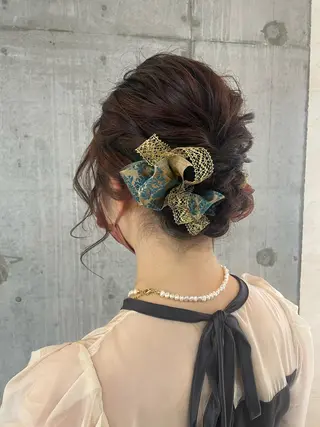 ミディアム ヘアアレンジ 女性に人気♪ はやしほのかのヘアスタイル