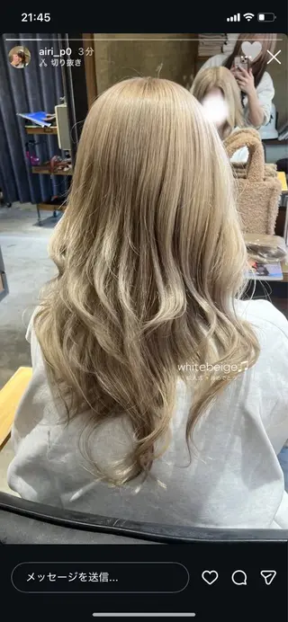 ロング カラー 🫟Blanco🫟 Color&Careのヘアスタイル
