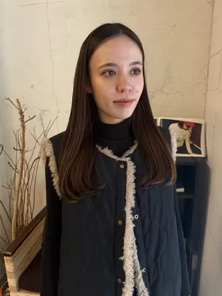 セミロング 松本 夏海のヘアスタイル