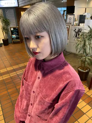 ミディアム カラー レイヤー/ベージュ カラー/ハシモトのヘアスタイル