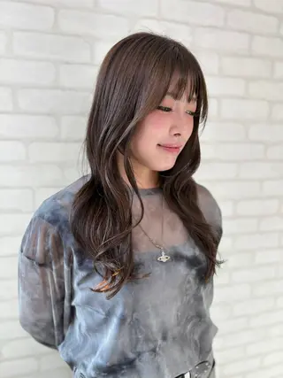 ロング カラー 透明感/韓国風 HIRARIのマツエク・マツパデザイン