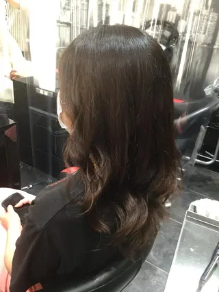 セミロング カラー Annon プライベートサロンのヘアスタイル