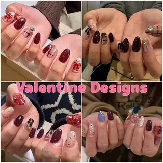 ネイル amuse 手書きニュアンスのネイルデザイン