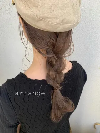 セミロング カラー ヘアアレンジ 女性スタイリスト専門サロン Zina 天神所属・NANA／trend style🕊🍑のヘアスタイル