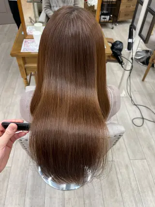 ロング ミサキ🫧 前髪カットモデルのヘアスタイル