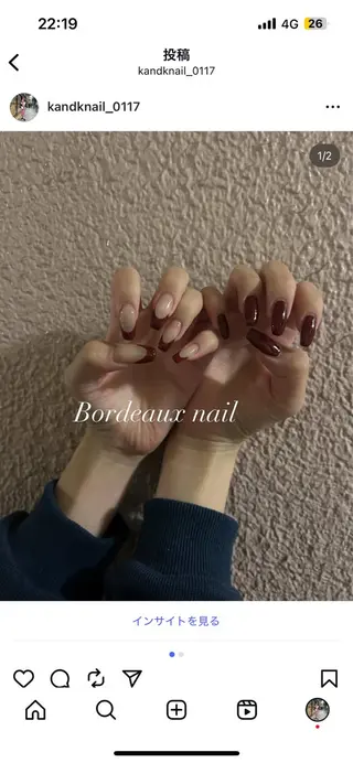 ネイル k&knali☺︎☻ KAEDEのネイルデザイン