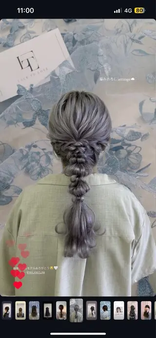 ヘアアレンジ アレンジ/ブラウン カラー HARU🕯のヘアスタイル