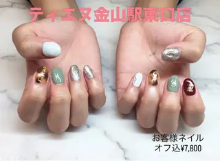 ネイル ティーエヌ 金山駅東口店のネイルデザイン