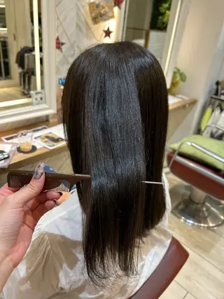 セミロング カラー ブリーチ超特化美容師 ☯️ルカ✡️💫のヘアスタイル